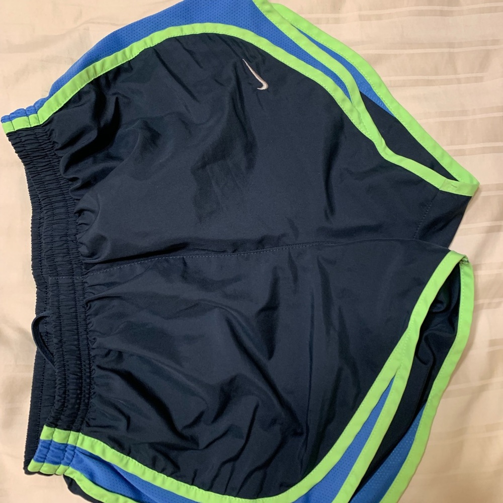 Green nike shorts